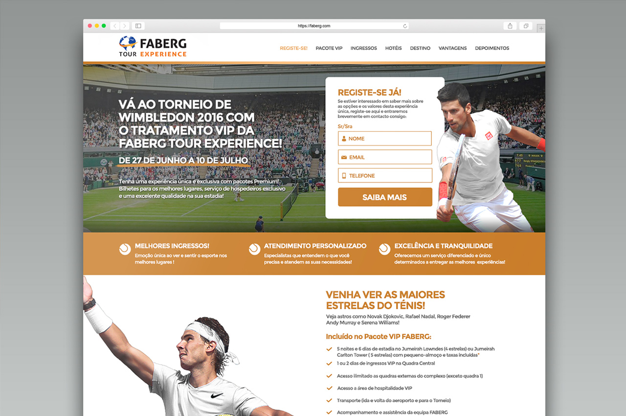 Landing Page Faberg