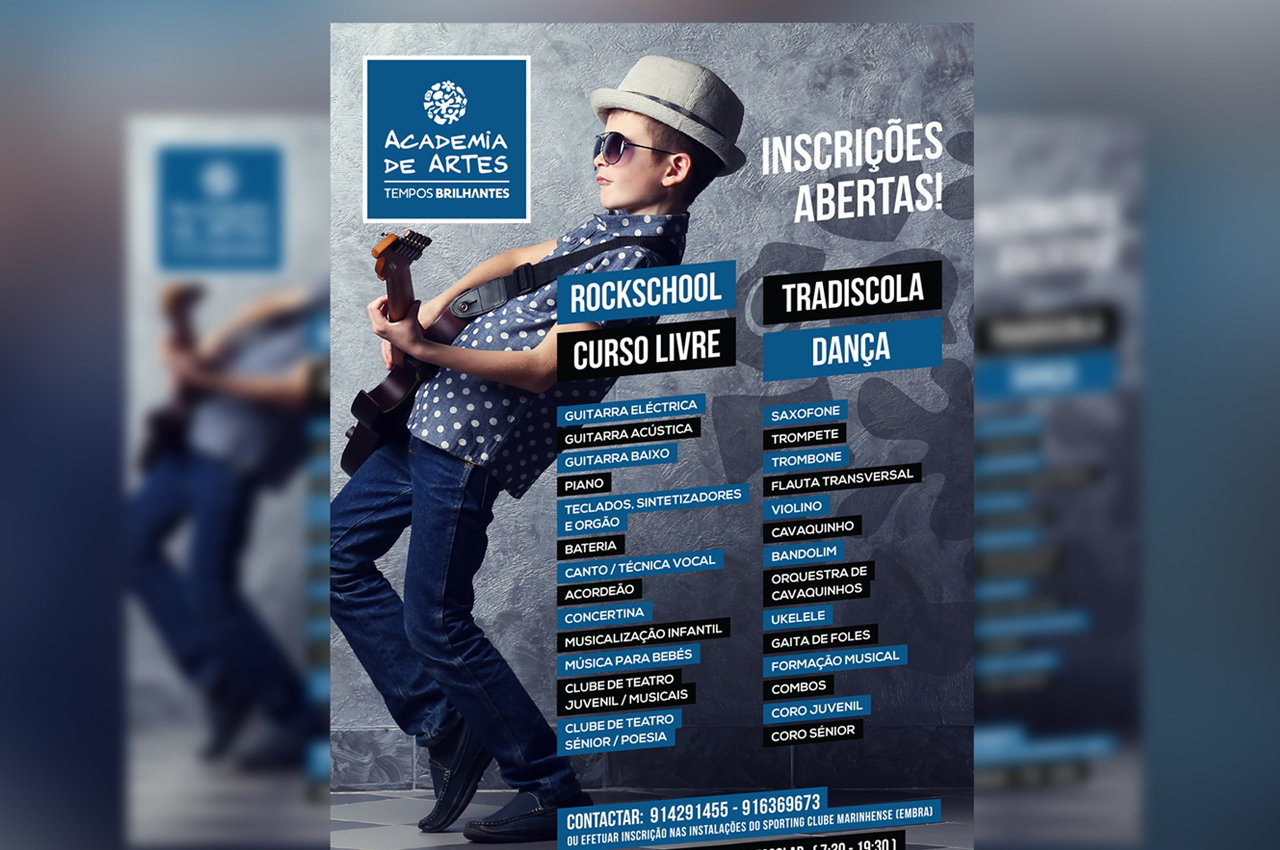 Cartaz Academia de Artes