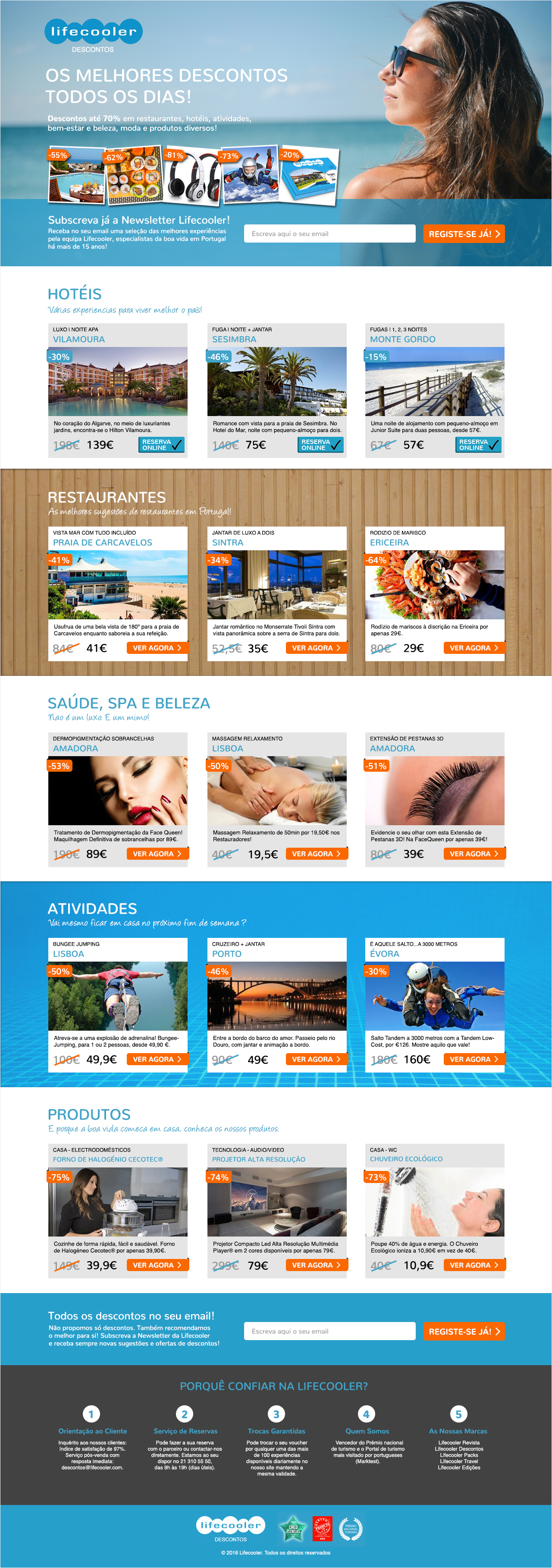 Landing Page Lifecooler