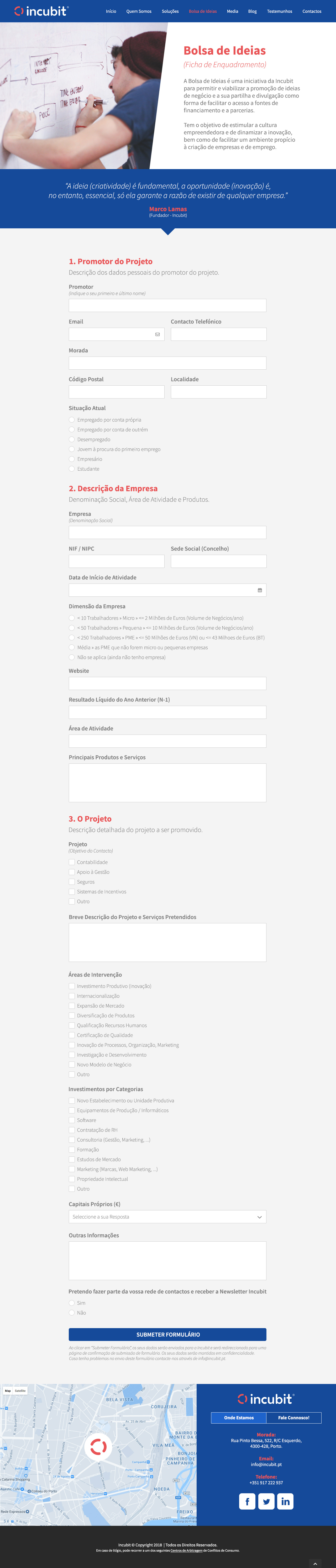 Incubit - Bolsa de Ideias