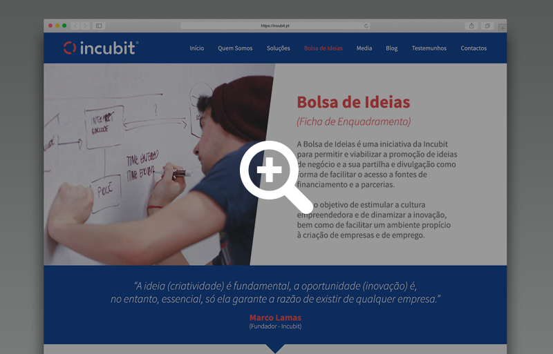 Incubit - Bolsa de Ideias Incubit - Bolsa de Ideias