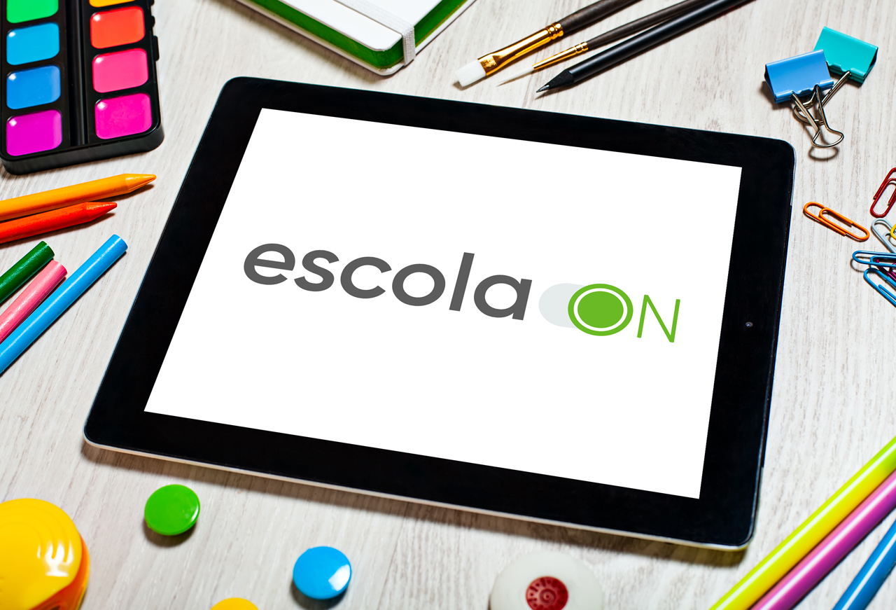 Logotipo Escola On