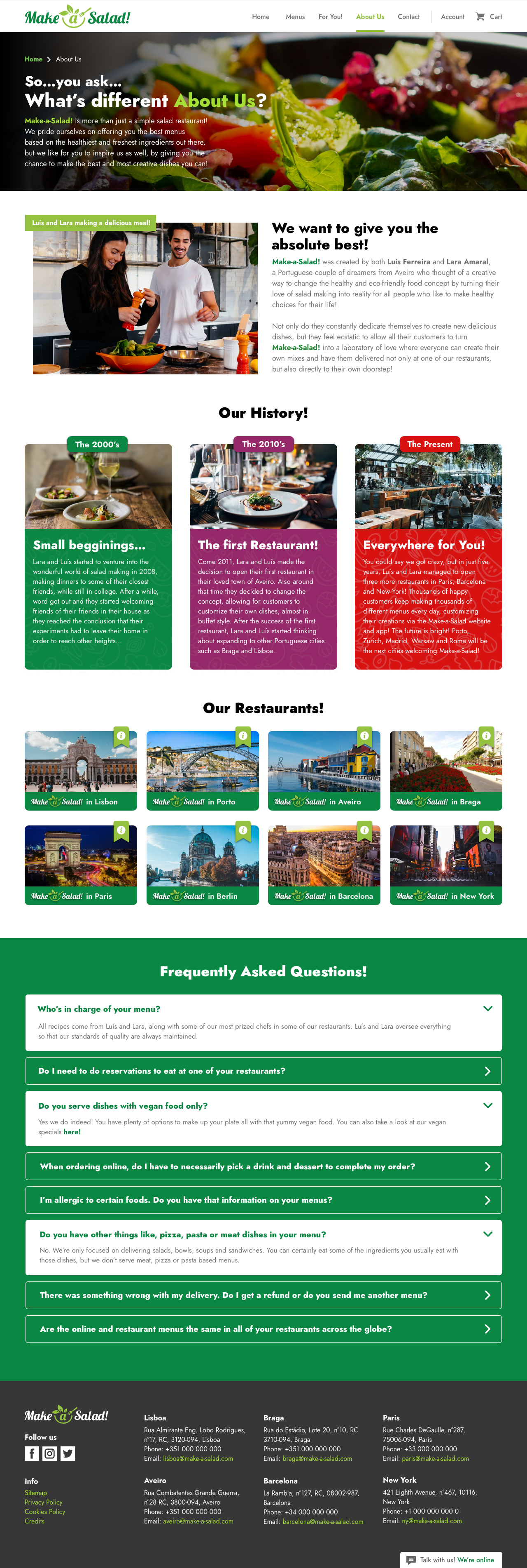 Make a Salad - About Us