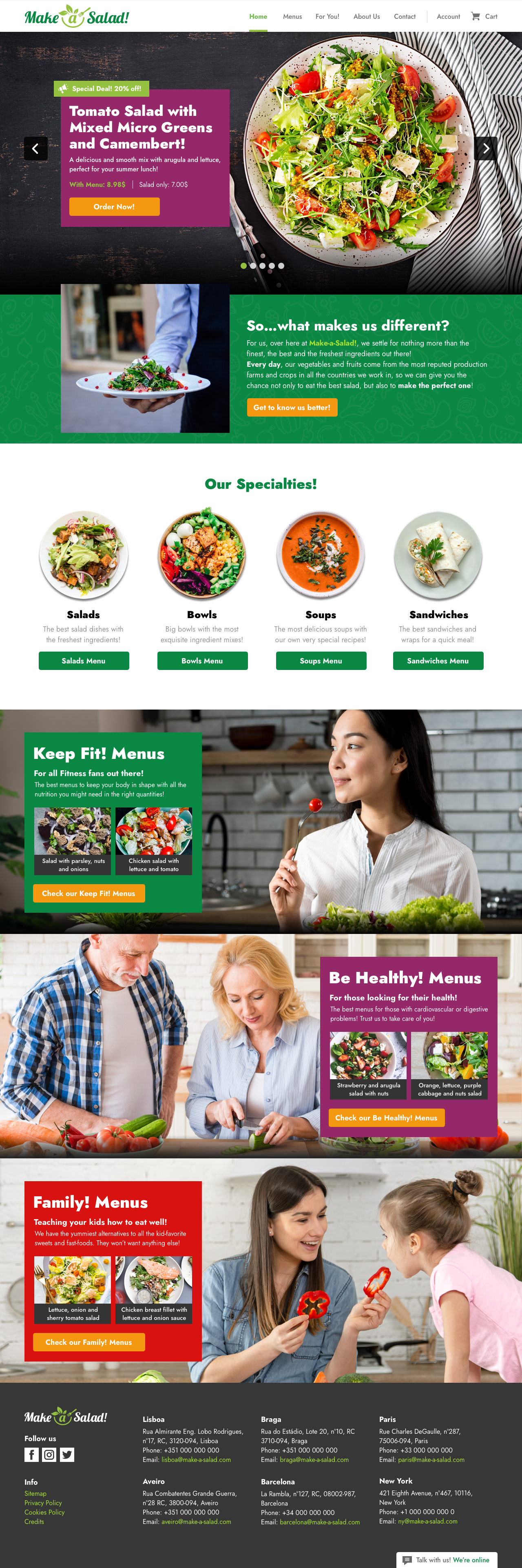 Make a Salad - Home Page