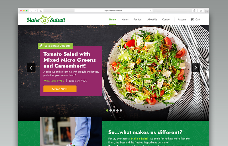 Make a Salad - Home Page